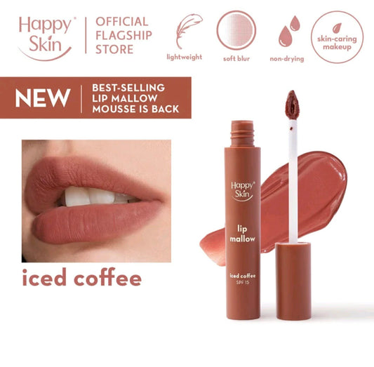 Happy Skin Lip Mallow Plush Matte Lip Mousse (Coffee Edition)