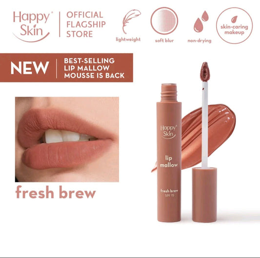 Happy Skin Lip Mallow Plush Matte Lip Mousse (Coffee Edition)