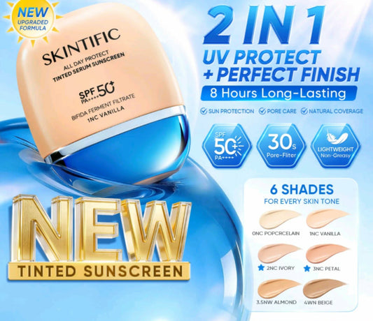 Skintific All day Protect Tinted Serum sunscreen