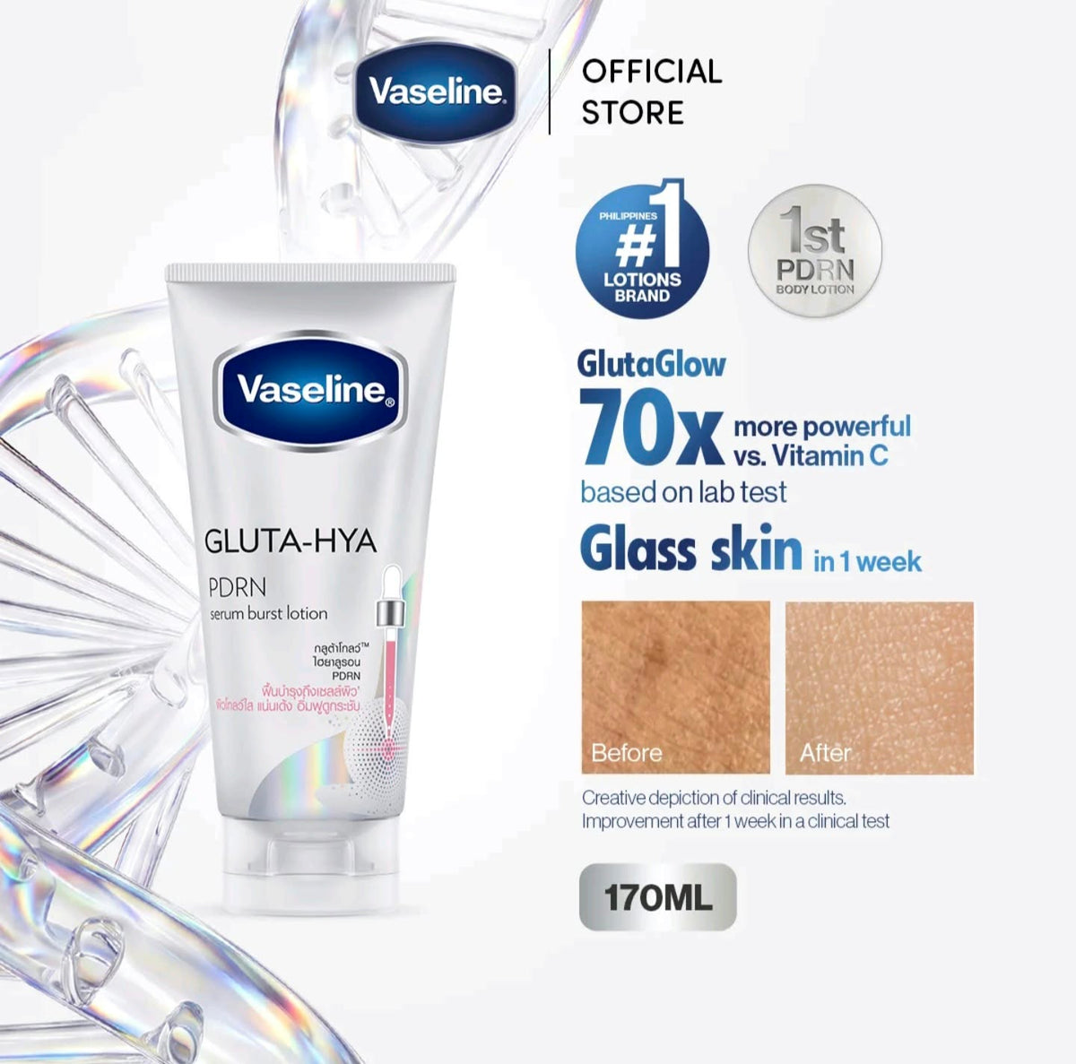 Vaseline Gluta Hya Pdrn Lotion