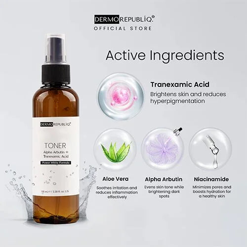 DERMOREPUBLIQ Toner Alpha Arbutin +Tranexamic acid