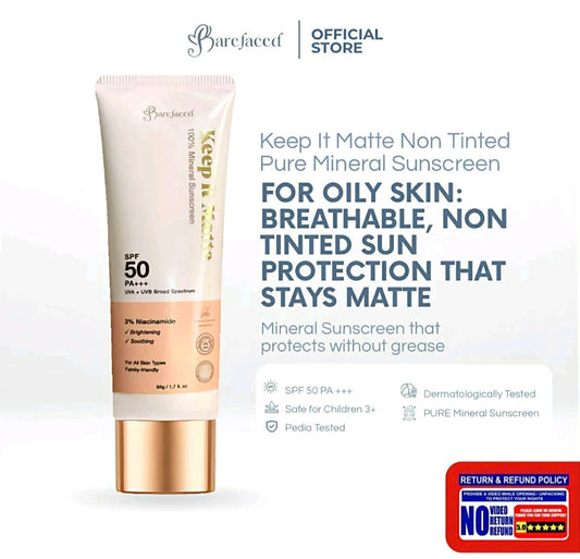 Barefaced Keep it Matte 100% Mineral Tinted Sunscreen