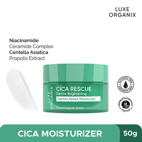 Luxe Organix Cica Rescue Gentle Brightening Derma Relief Moisturizer