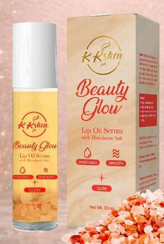 Beauty Glow Lip oil Serum with himalayan salt