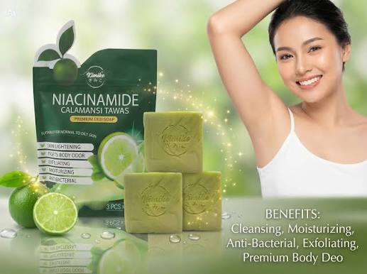 Kimiko Niacinamide Calamansi Tawas soap
