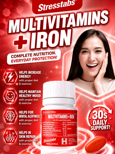 Stresstabs Multivitamins + Iron