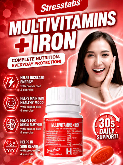 Stresstabs Multivitamins + Iron